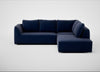 Morven Right Hand Facing Large Corner Sofa Smart Luxe Velvet Midnight