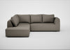 Morven Left Hand Facing Large Corner Sofa Broad Weave Pebble