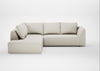 Morven Left Hand Facing Large Corner Sofa Chunky Boucle Ecru