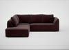 Morven Left Hand Facing Large Corner Sofa Smart Luxe Velvet Acorn