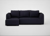Morven Left Hand Facing Corner Chaise Sofa Boucle Indigo