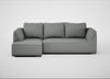 Morven Left Hand Facing Corner Chaise Sofa Boucle Steel