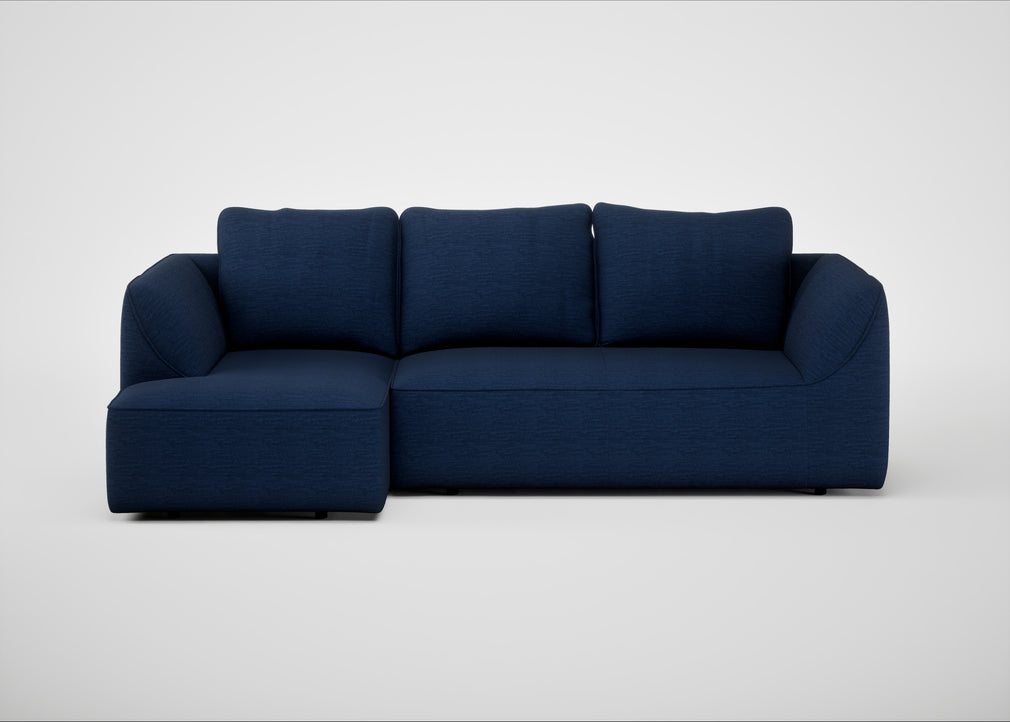 Morven Left Hand Facing Corner Chaise Sofa Broad Weave Lagoon