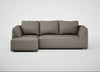 Morven Left Hand Facing Corner Chaise Sofa Broad Weave Pebble