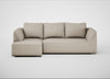 Morven Left Hand Facing Corner Chaise Sofa Broad Weave Putty