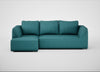 Morven Left Hand Facing Corner Chaise Sofa Brushed Cotton Cadet