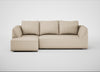 Morven Left Hand Facing Corner Chaise Sofa Brushed Cotton Oat