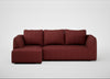 Morven Left Hand Facing Corner Chaise Sofa Capelo Linen-Cotton Etruscan Red