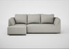 Morven Left Hand Facing Corner Chaise Sofa Melton Wool Limestone