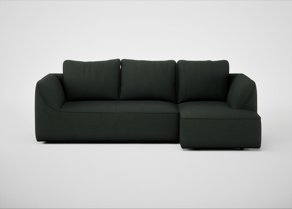 Morven Right Hand Facing Corner Chaise Sofa Boucle Fern