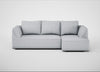Morven Right Hand Facing Corner Chaise Sofa Broad Weave Tin
