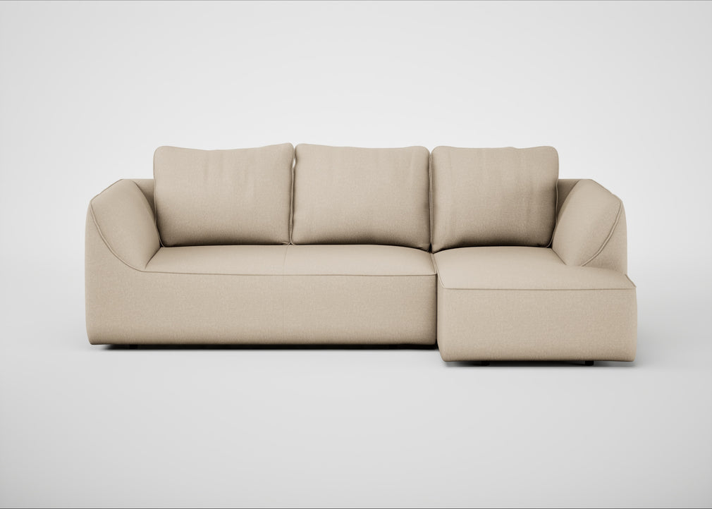 Morven Right Hand Facing Corner Chaise Sofa Brushed Cotton Oat