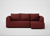 Morven Right Hand Facing Corner Chaise Sofa Capelo Linen-Cotton Etruscan Red