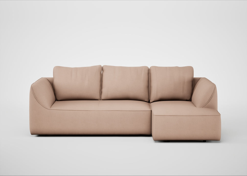 Morven Right Hand Facing Corner Chaise Sofa Capelo Linen-Cotton Rosedale