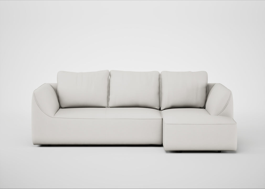 Morven Right Hand Facing Corner Chaise Sofa Capelo Linen-Cotton Sea Salt