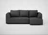 Morven Right Hand Facing Corner Chaise Sofa Melton Wool Granite