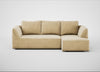 Morven Right Hand Facing Corner Chaise Sofa Smart Luxe Velvet Biscuit