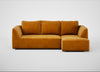 Morven Right Hand Facing Corner Chaise Sofa Smart Luxe Velvet Cognac