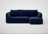 Morven Right Hand Facing Corner Chaise Sofa Smart Luxe Velvet Midnight
