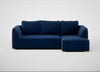 Morven Right Hand Facing Corner Chaise Sofa Cotton Velvet Midnight