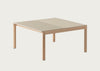 Couple Coffee Table 2 Tiles Plain/ Wavy Sand/Oak