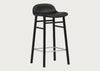 Form Barstool with Leather Seat
