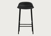 Form Barstool with Leather Seat