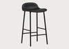 Form Barstool with Leather Seat