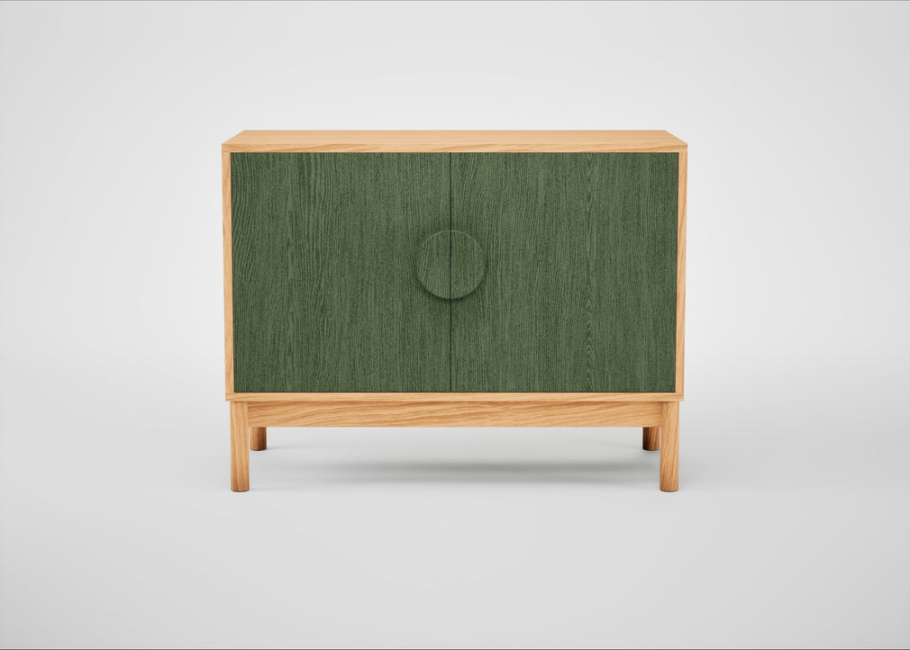 Tinta Small Sideboard Green Stain / Natural Oak
