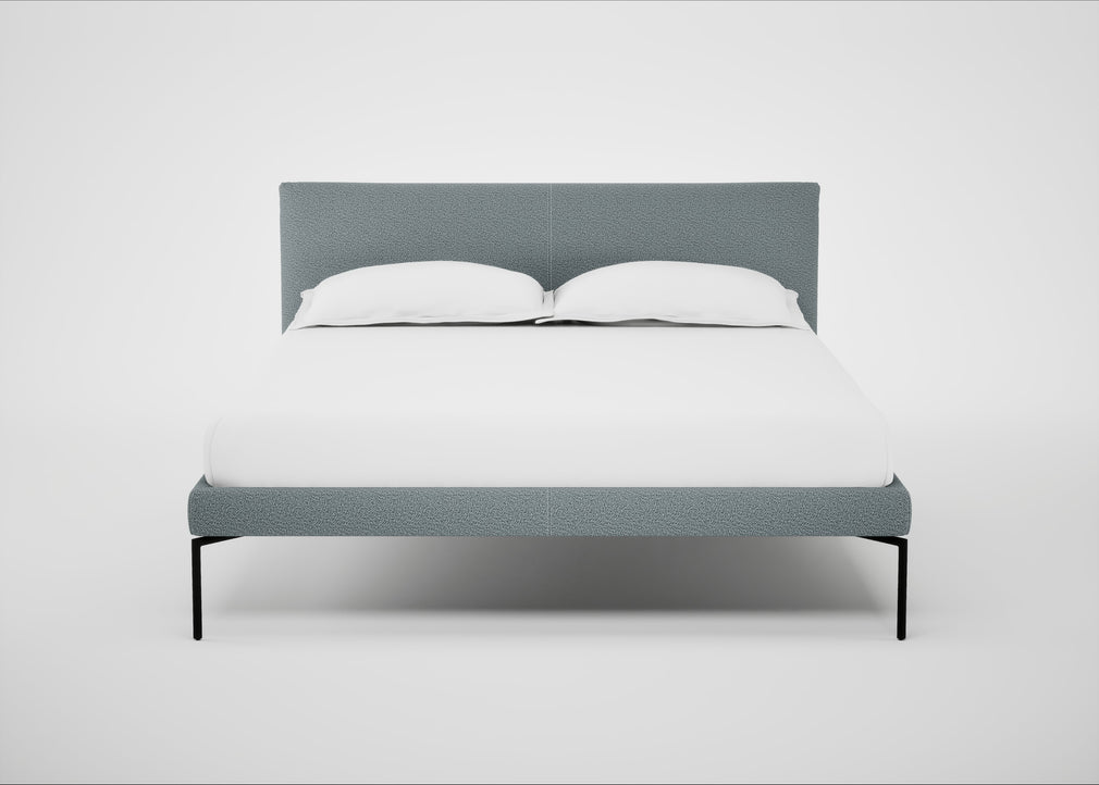 Matera Bed Double / Loop Boucle Sky / Black