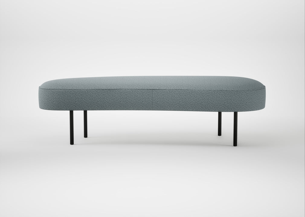 Isola Large Ottoman Loop Boucle Sky / Black