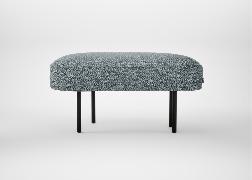 Isola Small Ottoman Loop Boucle Sky / Black