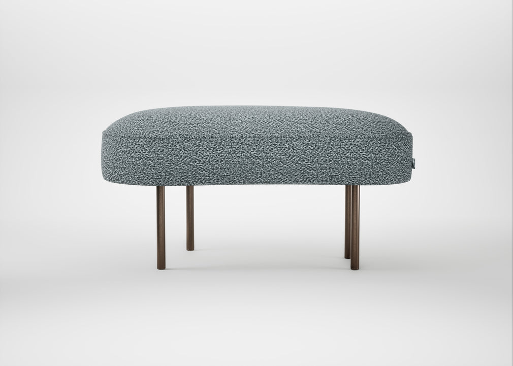 Isola Small Ottoman Loop Boucle Sky / Bronze
