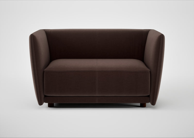Valley Loveseat Nobilis Velvet Espresso