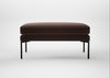 Matera Ottoman Nobilis Velvet Espresso / Black