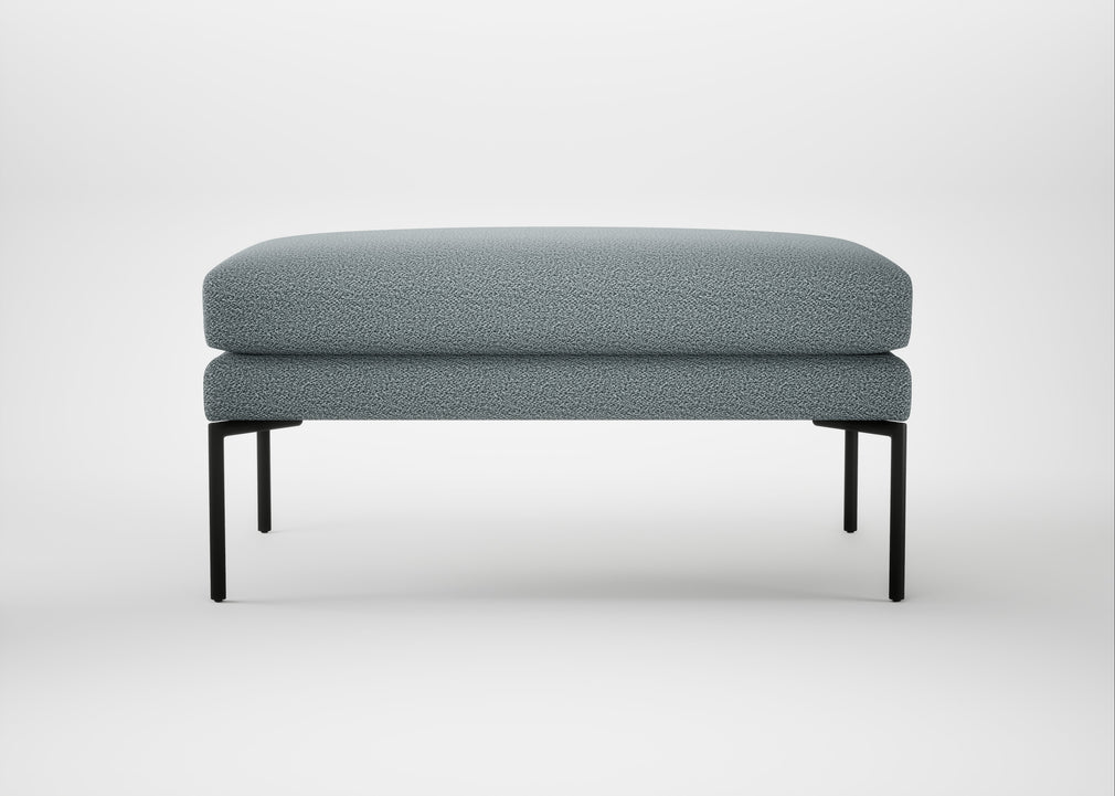 Matera Ottoman Loop Boucle Sky / Black
