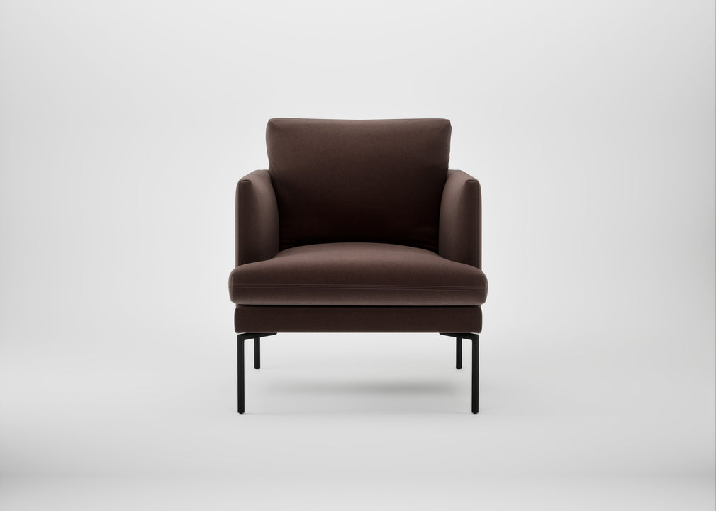 Matera Armchair Nobilis Velvet Espresso / Black