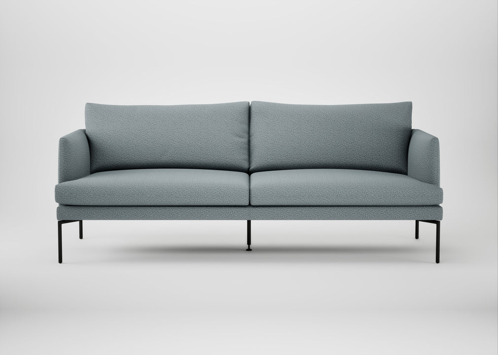 Matera 3 Seater Sofa Loop Boucle Sky / Black