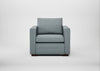 Palermo Armchair Loop Boucle Sky / Walnut
