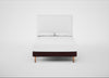Shallow Divan Bed Base Double / Smart Luxe Velvet Acorn / Light Stem
