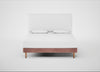 Shallow Divan Bed Base Super King / Smart Luxe Velvet Dusky Pink / Light Stem