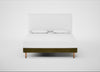 Shallow Divan Bed Base Super King / Smart Luxe Velvet Peridot / Light Stem