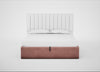 Lift Storage Divan Bed Base Super King / Black / Smart Luxe Velvet Dusky Pink