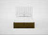 Lift Storage Divan Bed Base Double / Black / Smart Luxe Velvet Peridot