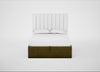 Lift Storage Divan Bed Base Double / Natural / Smart Luxe Velvet Peridot