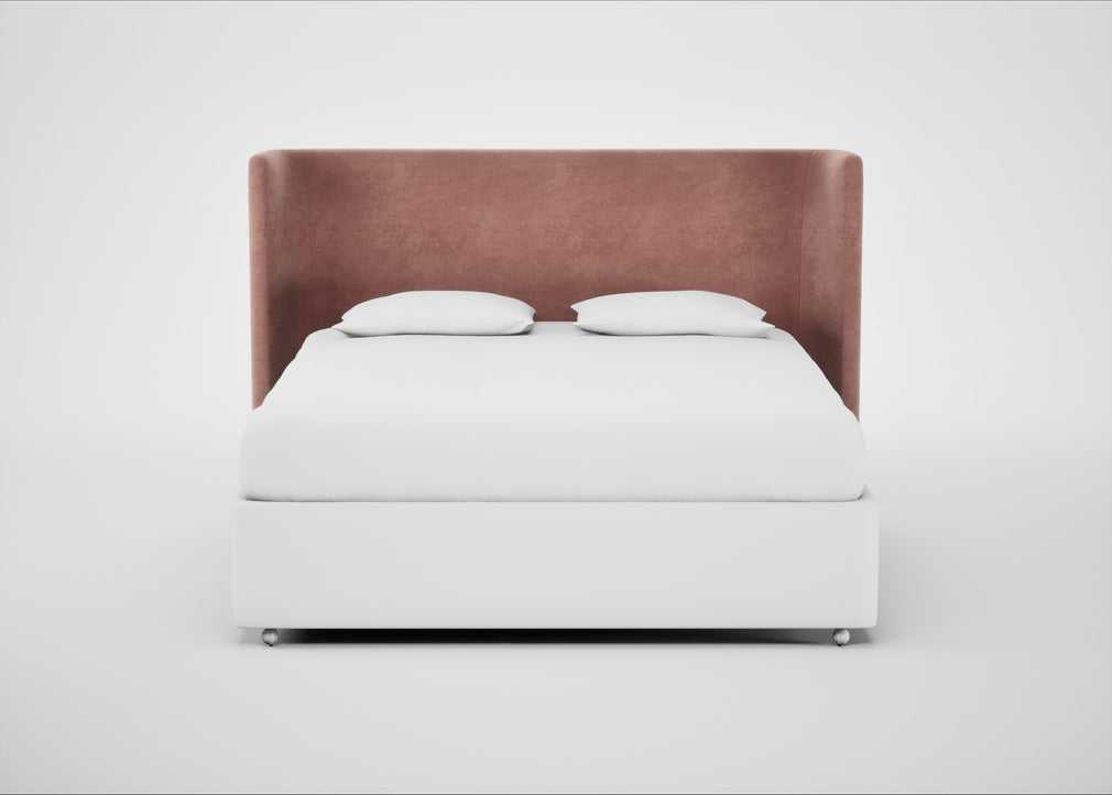 Monroe Headboard Super King / Smart Luxe Velvet Dusky Pink