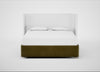 Deep Divan Bed Base Super King / None / Smart Luxe Velvet Peridot