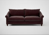 Devon 4 Seater Sofa Smart Luxe Velvet Acorn / Walnut Stained