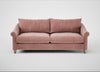 Devon 4 Seater Sofa Smart Luxe Velvet Dusky Pink / Natural