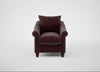 Devon Armchair Smart Luxe Velvet Acorn / Walnut Stained